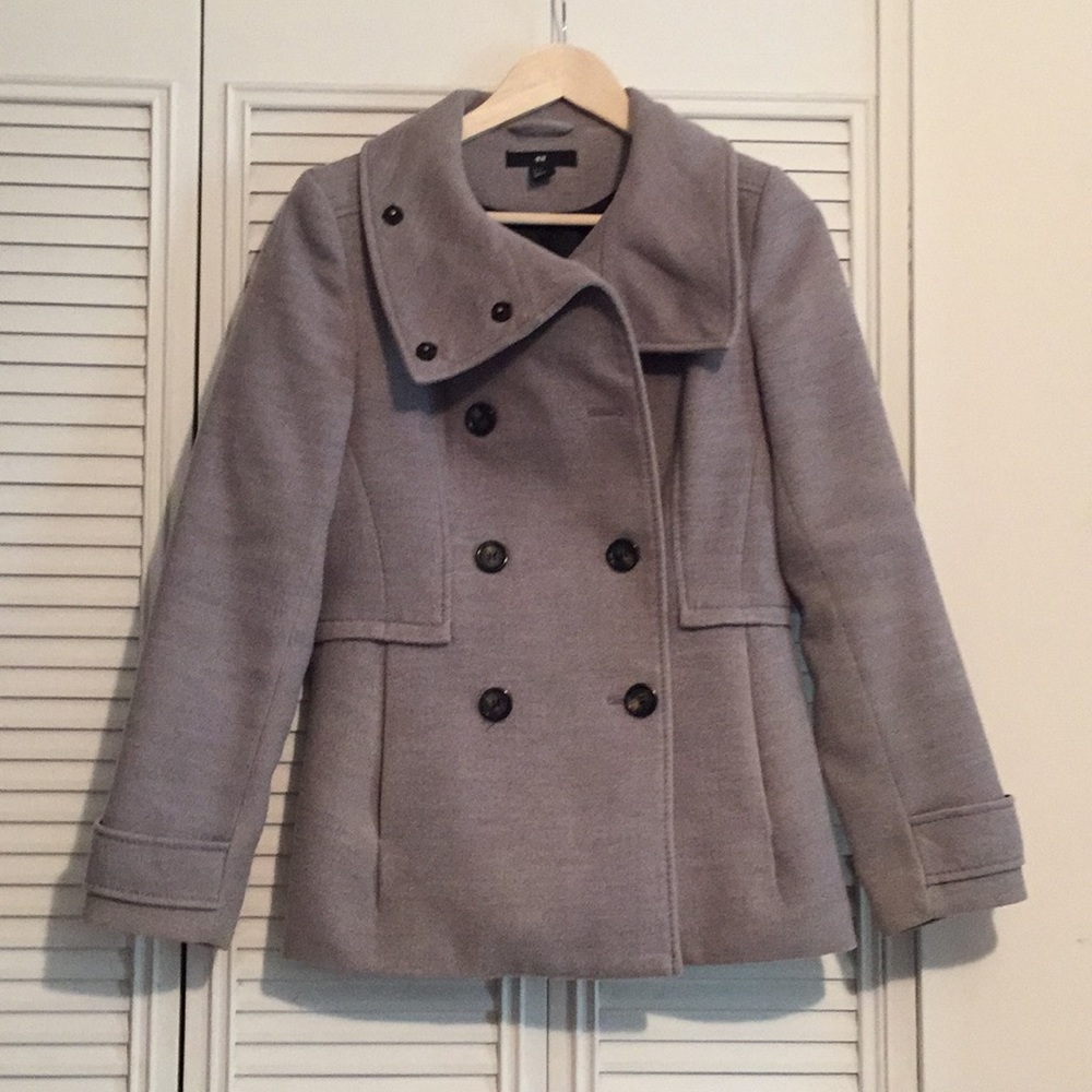 Grey Pea Coat